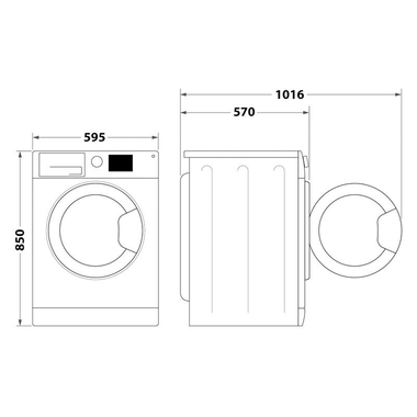 Lavasecadora Whirlpool FFWDB964489BVSPT 9Kg (1)