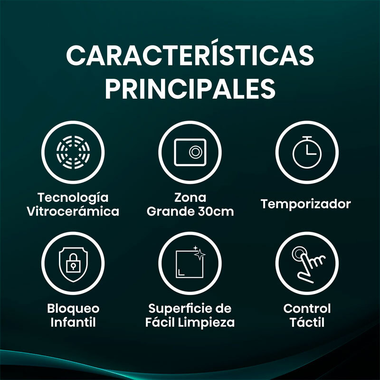 Placa Vitrocerámica Hisense E6332BSCE 59 cm (4)