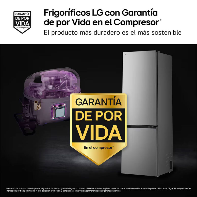 Frigorífico Combi LG GBBSJ20DPY Inox (6)