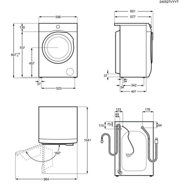 Lavadora AEG LFA6K8241C 8Kg (1)