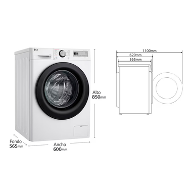 Lavadora LG F4WR5011A6F 11Kg (1)