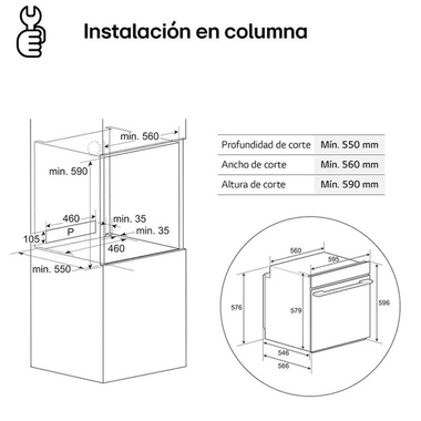 Horno LG WS5D7210G Cristal Negro (1)