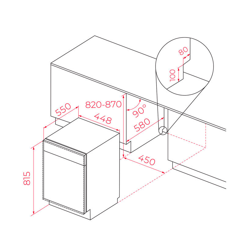 Lavavajillas integrable Teka DFI74860 45 cm (1)