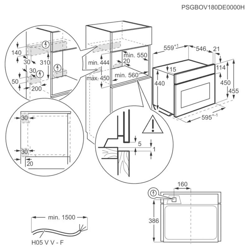 Horno Electrolux EVF6E46Z Negro (1)