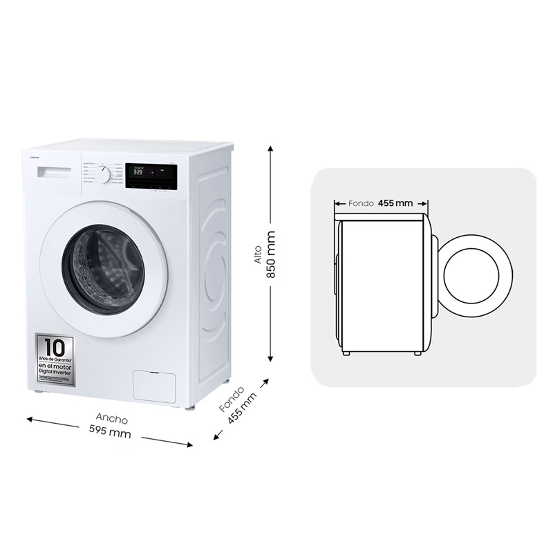 Lavadora Samsung WW70FG3M05TWEC 7 Kg (1)