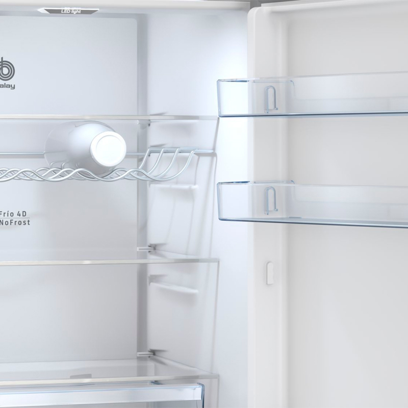 Frigorífico Combi Balay 3KFD655NI Cristal Negro (3)
