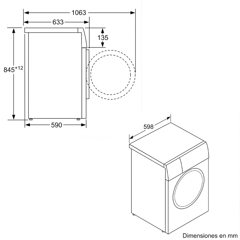 Lavadora Balay 3TS382X 8Kg (1)