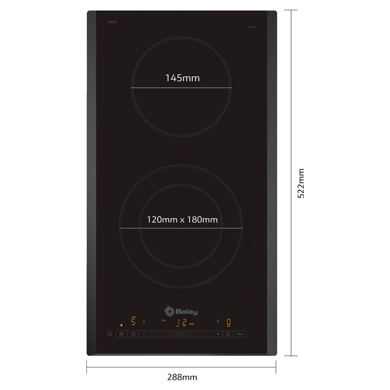 Placa Vitrocerámica Balay 3EB731LQ 30 cm (5)