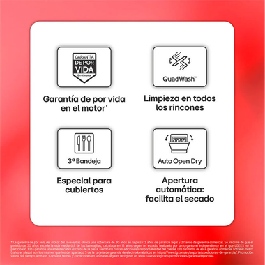 Lavavajillas LG DF273FW 60 cm (5)