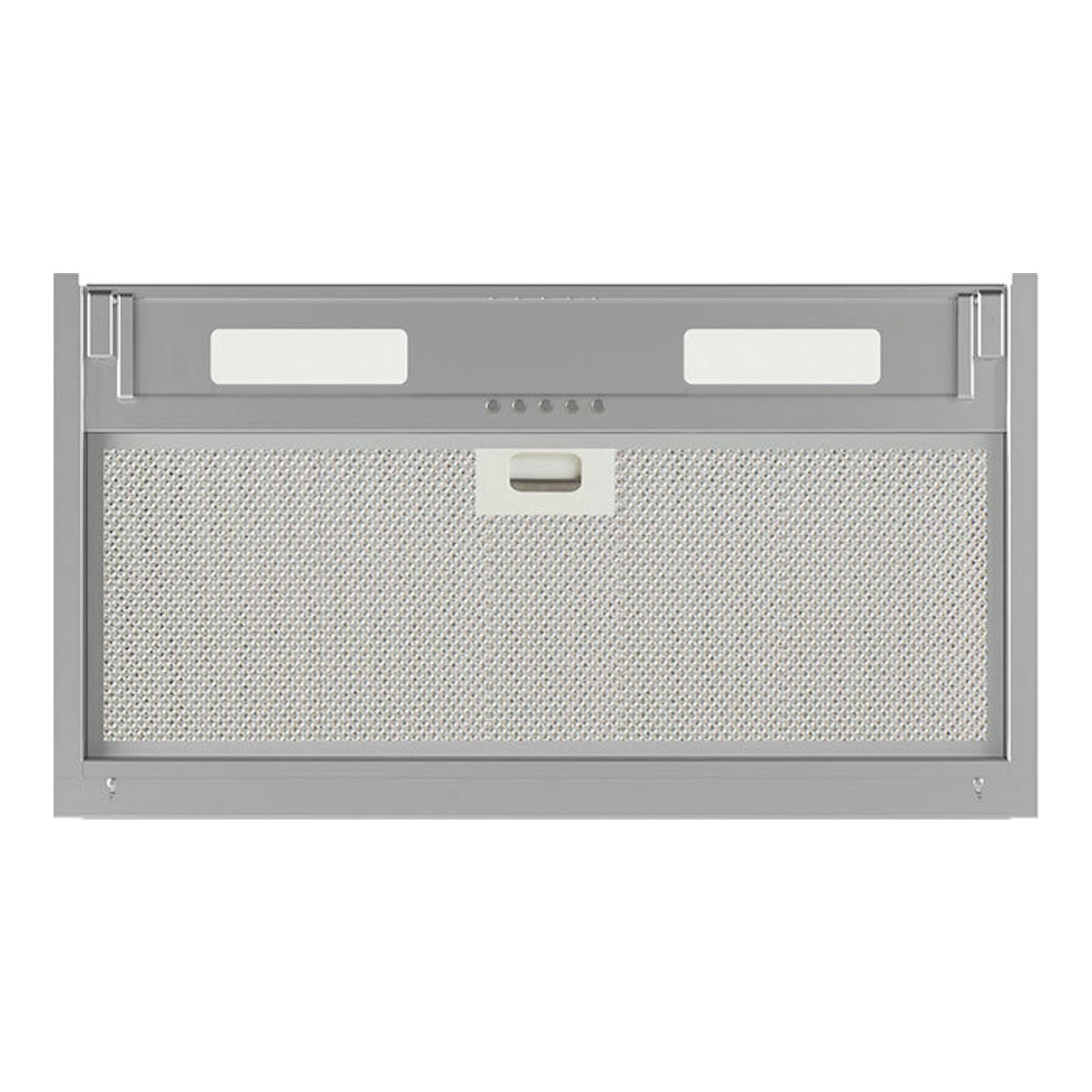 Campana integrada Cata Armonia 60X/A inox, vista frontal, acabado en acero inoxidable.