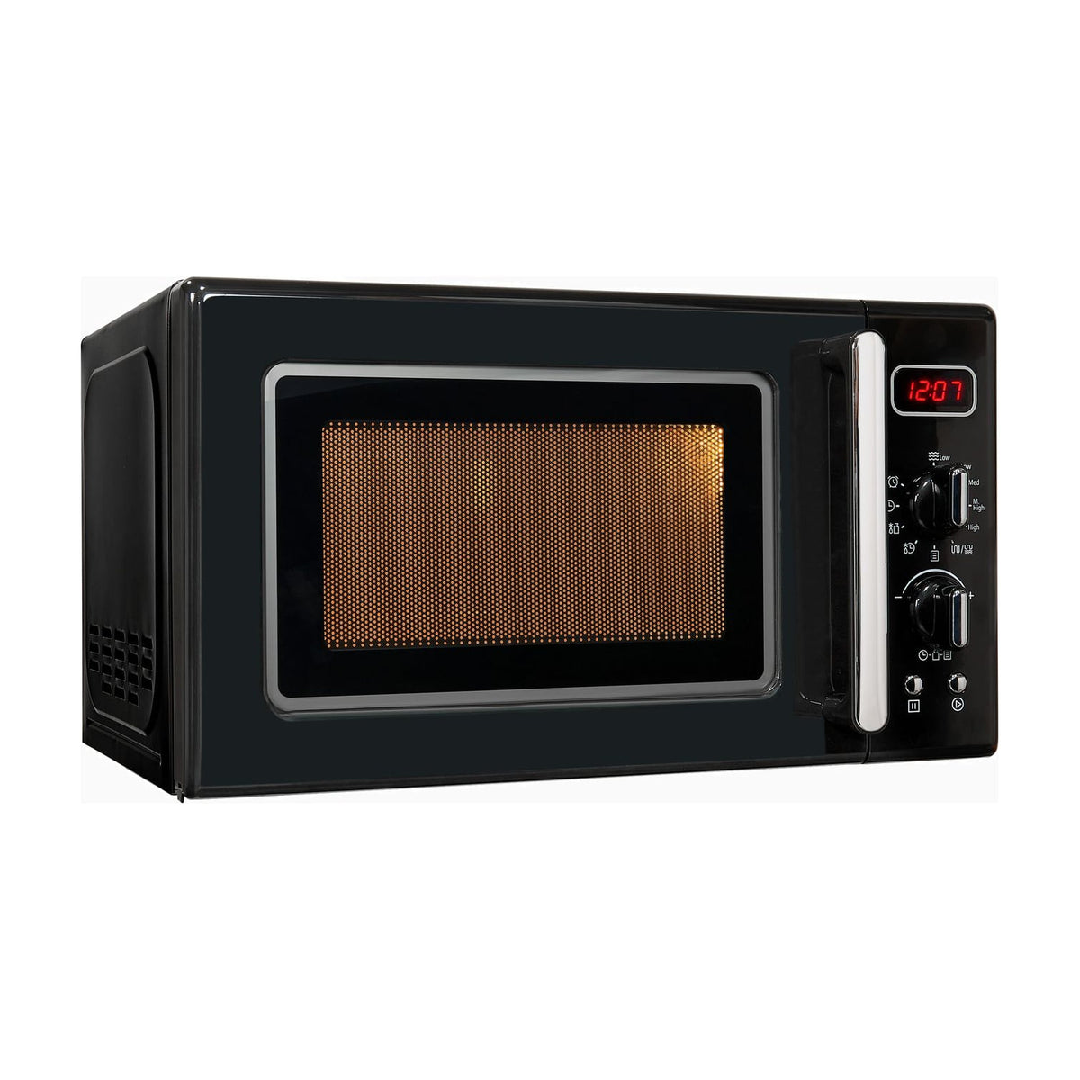 Microondas Exquisit RMW720-3GDIG negro, 20 l con grill