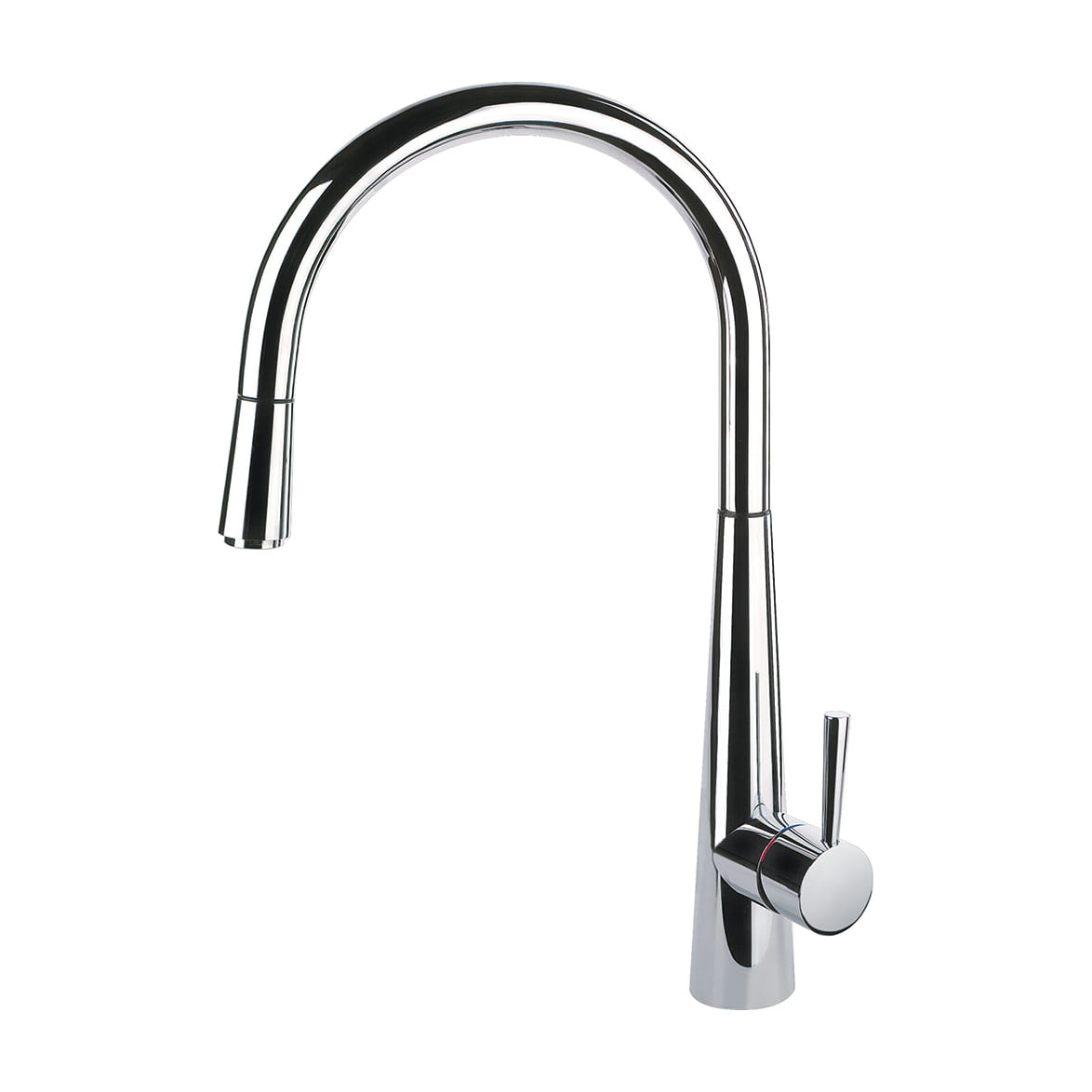 Grifo de cocina Smeg MD14CR monomando con ducha extraíble, cromado