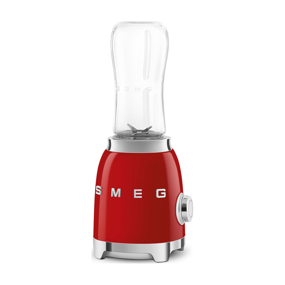 Mini batidora de vaso Smeg PBF01RDEU, 300 W y 2 velocidades