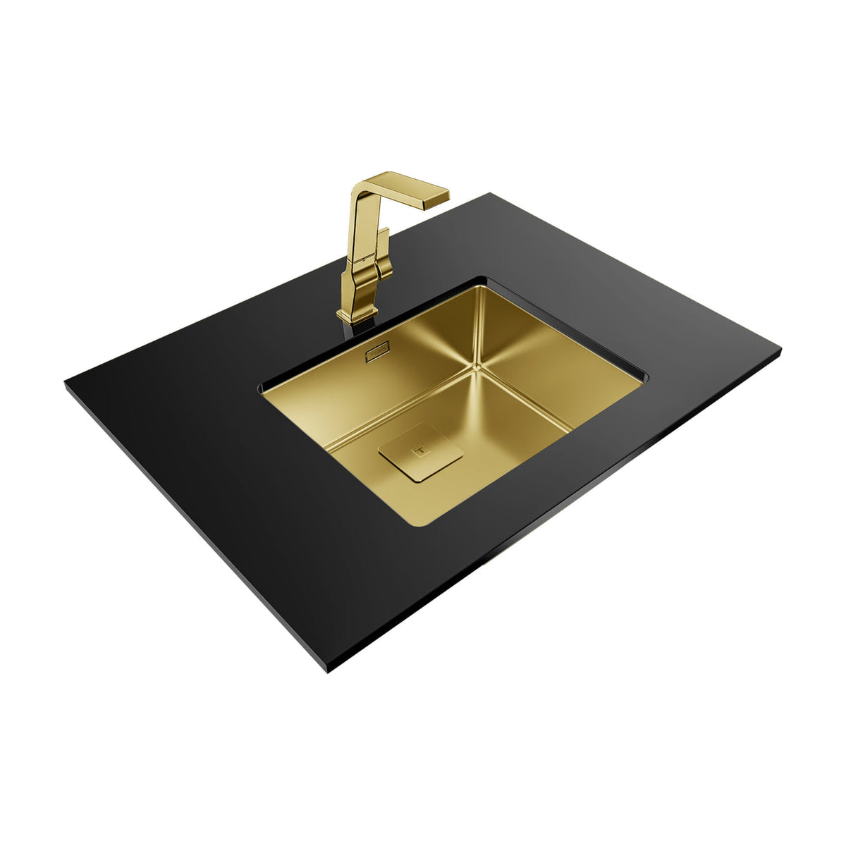 Fregadero Teka FlexLinea RS15 50.40 dorado, una cubeta y triple instalación
