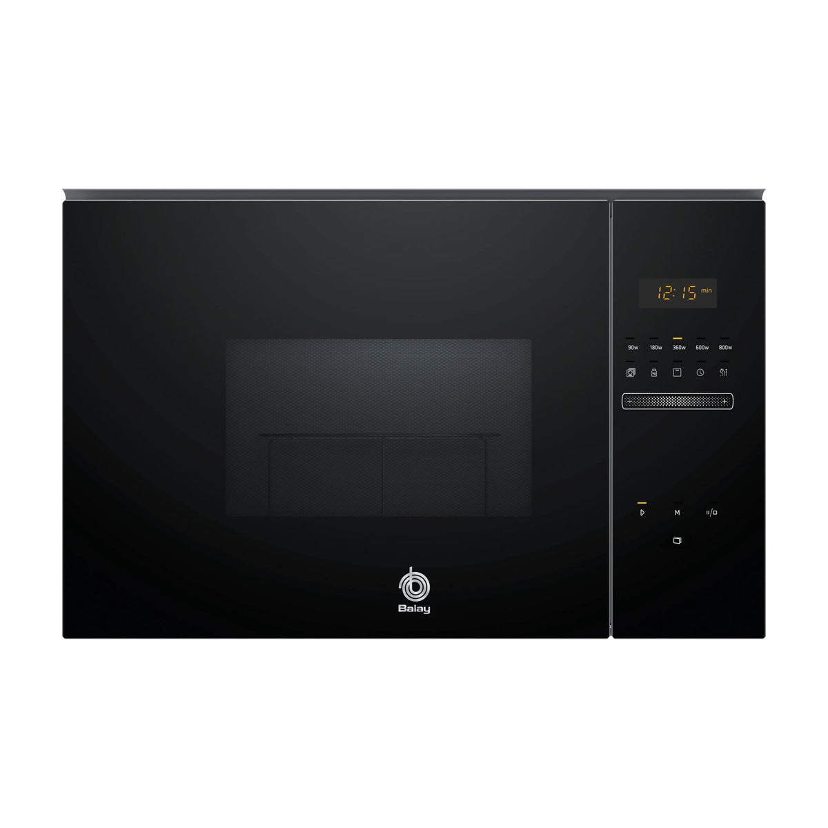 Microondas integrable Balay 3CG5172N2 con grill, 20 l y cristal negro