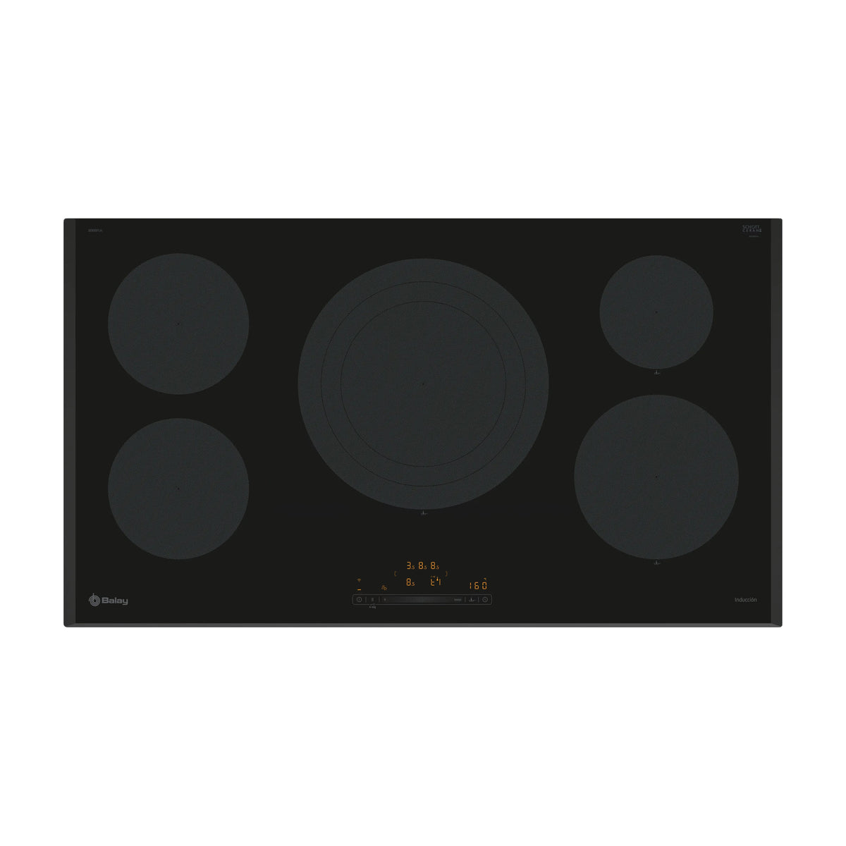 Placa de inducción Balay 3EB997LH de 90 cm con 5 zonas y Home Connect