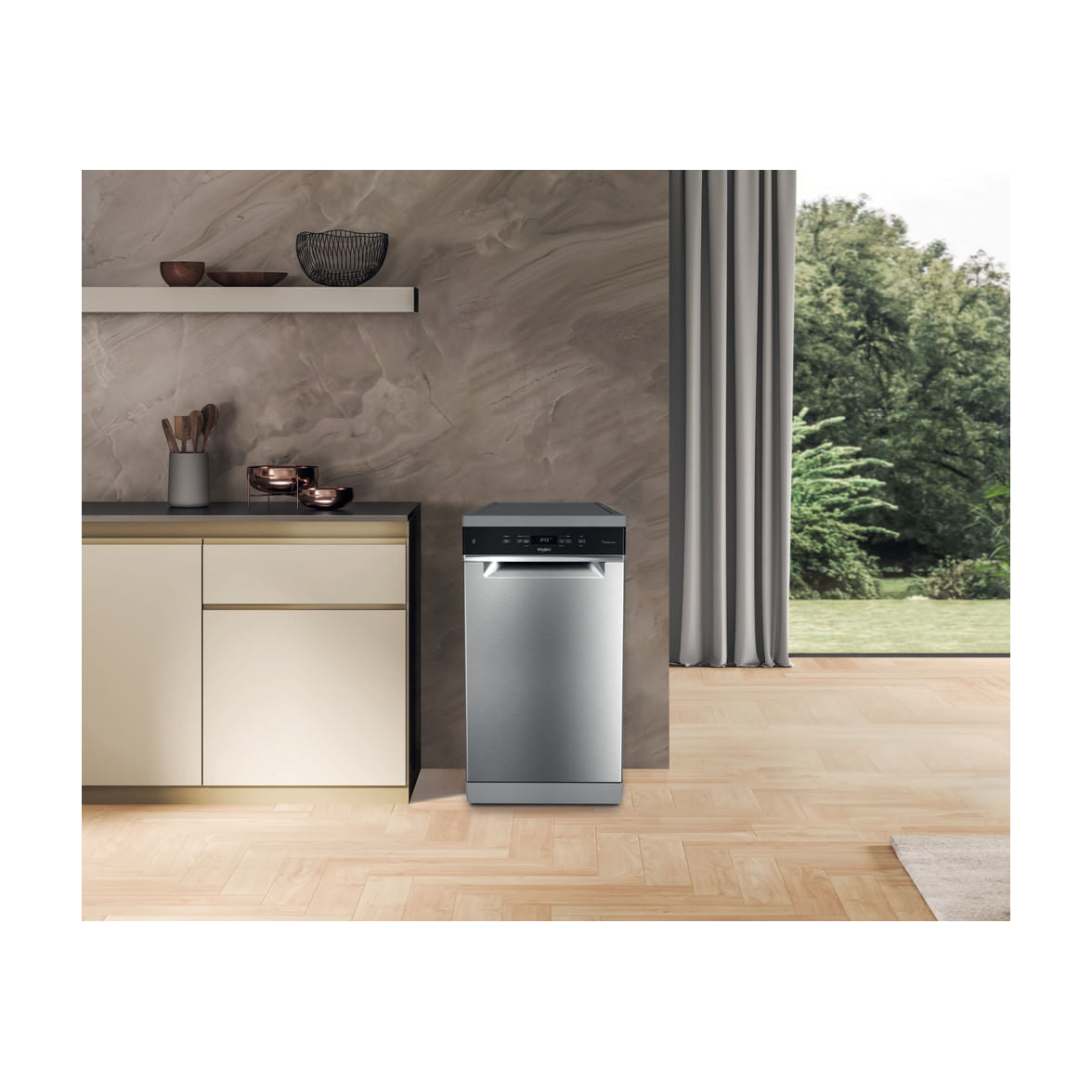 Lavavajillas Whirlpool WH6FC11BS7A0X de 45 cm, 11 cubiertos e inox