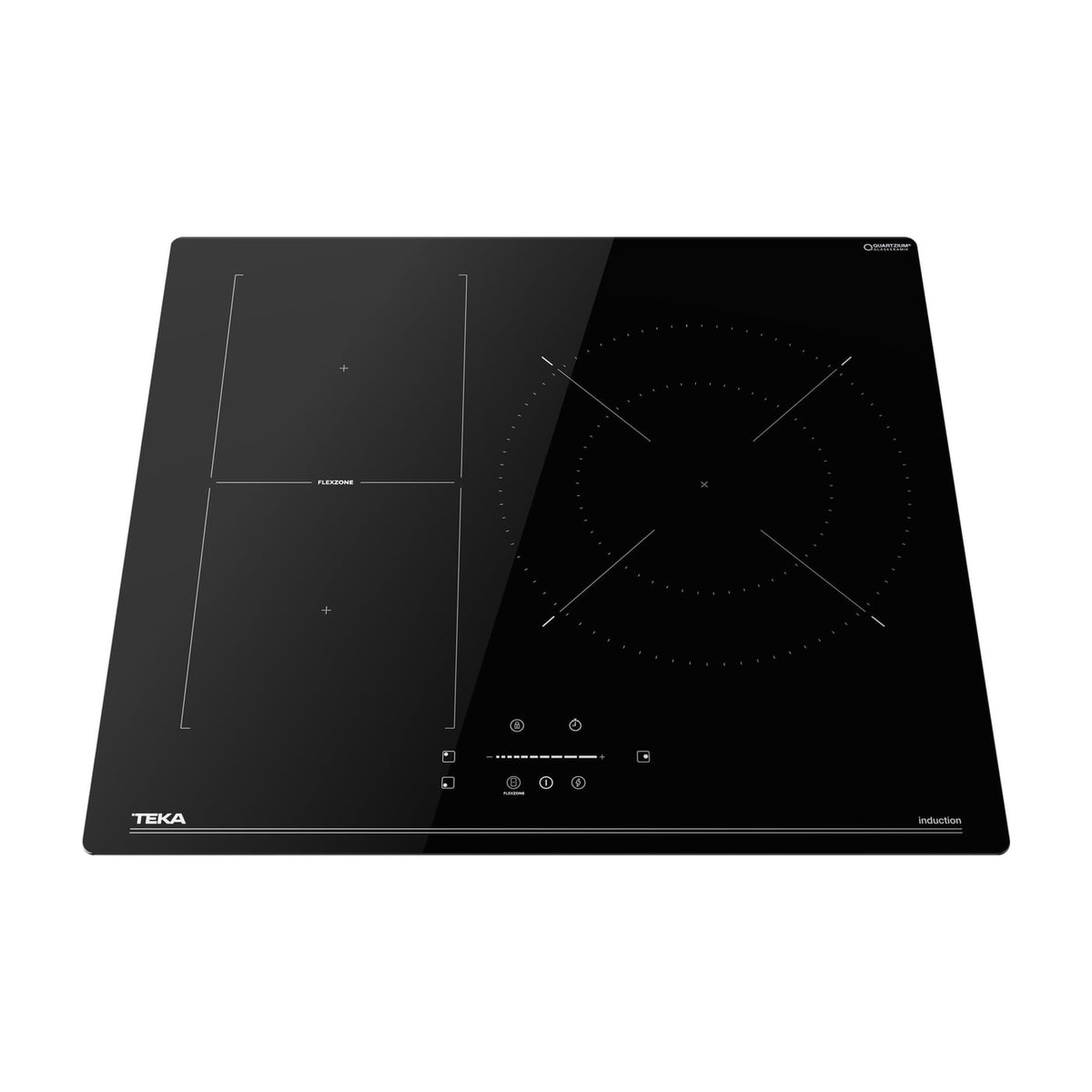 Placa de inducción Teka IBF 63210 SSM BK, 3 zonas y zona Flex