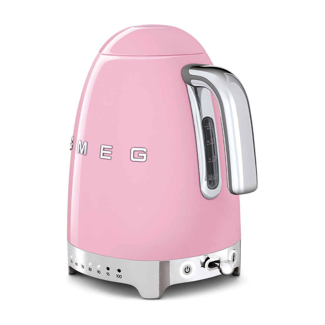 Hervidor de agua Smeg KLF04PKEU rosa, 1,7 l y temperatura variable
