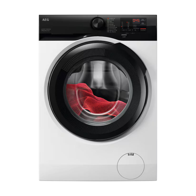 Lavadora de carga frontal AEG LFE6D94O4B de 9 kg y 1400 rpm