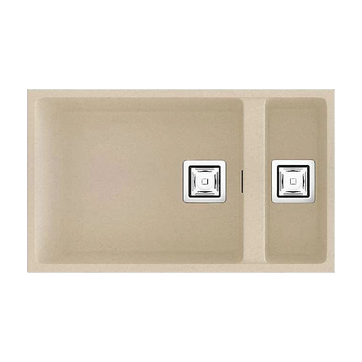 Fregadero Poalgi Zie 70 1½C de granito Hekla, Pumice beige