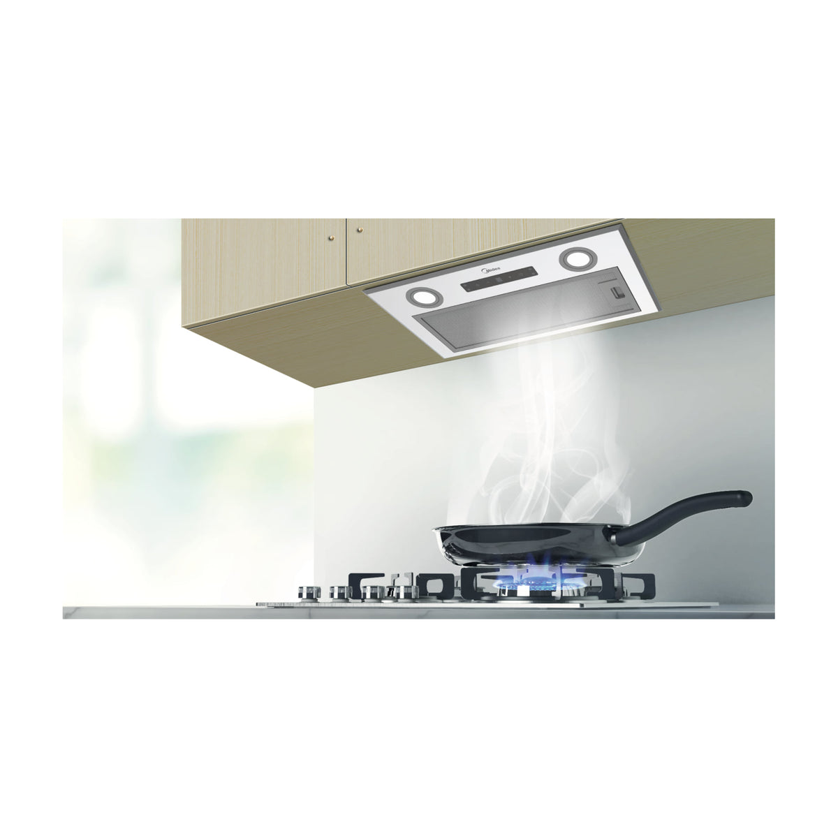 Grupo filtrante Midea MH52T01ET22SG de 52 cm con control gestual y luz LED