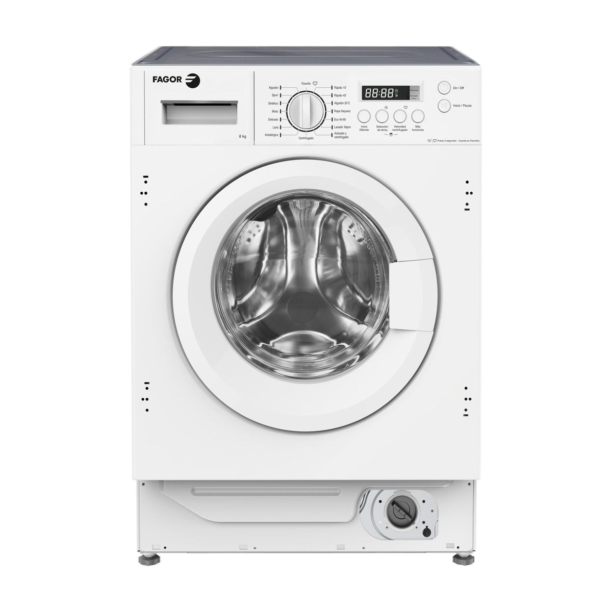 Lavadora integrable Fagor 3FE-8514IT de 8 kg y clase A