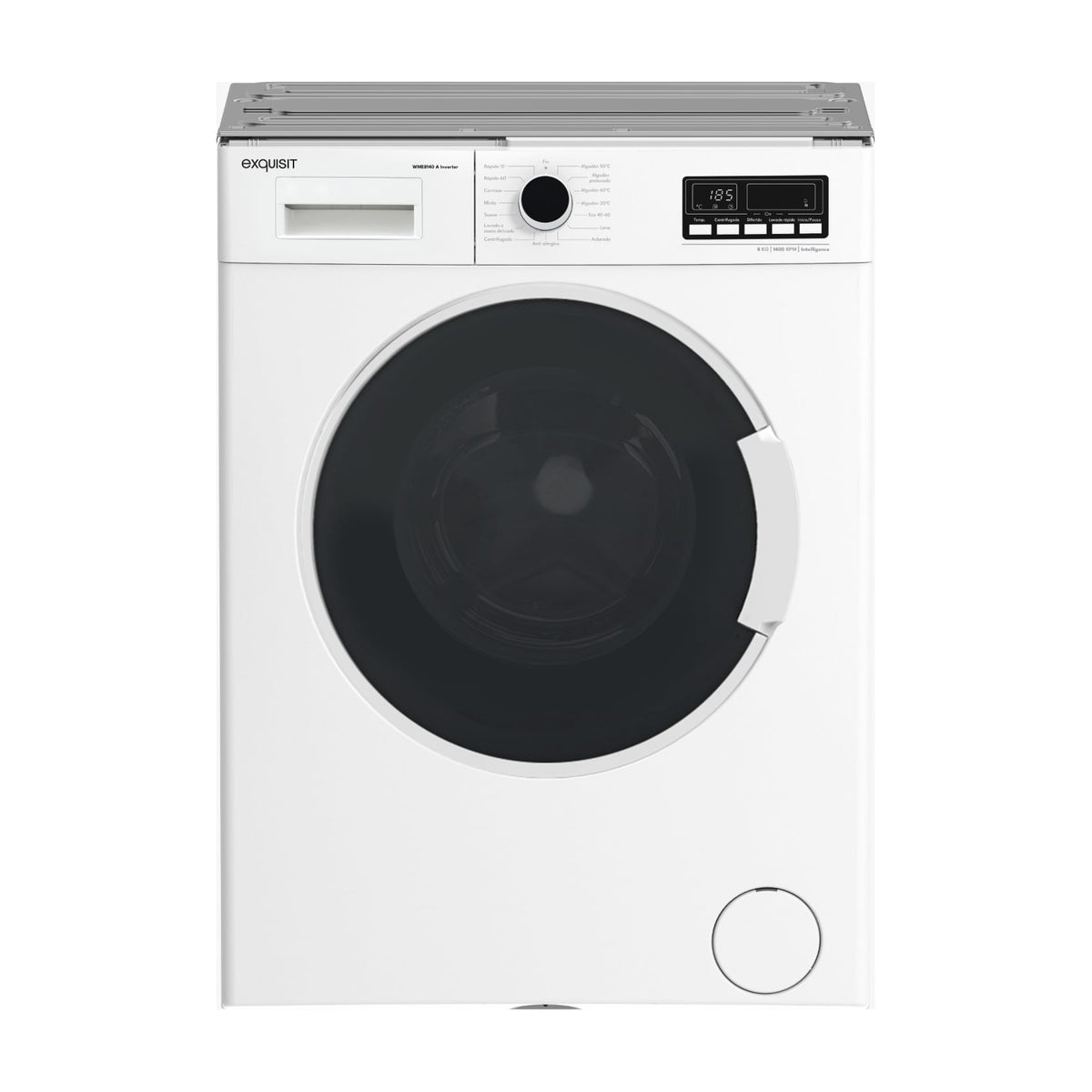 Lavadora Exquisit WME8140-770A Inverter, 8 kg y 1400 rpm