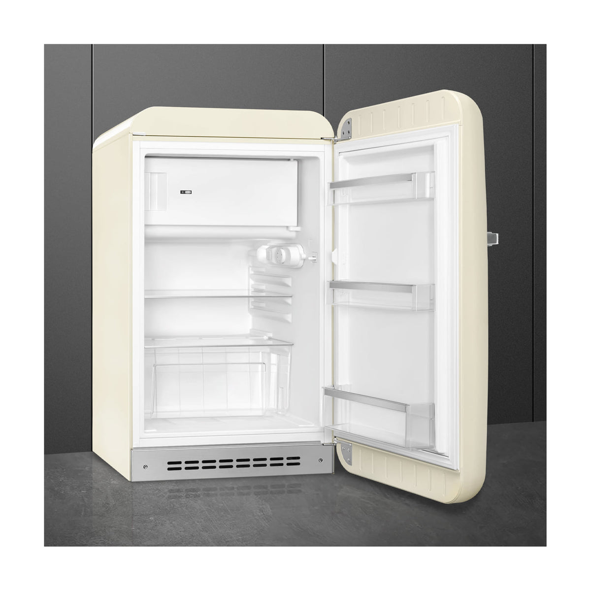 Frigorífico de una puerta Smeg FAB10RCR6, 122 l, crema