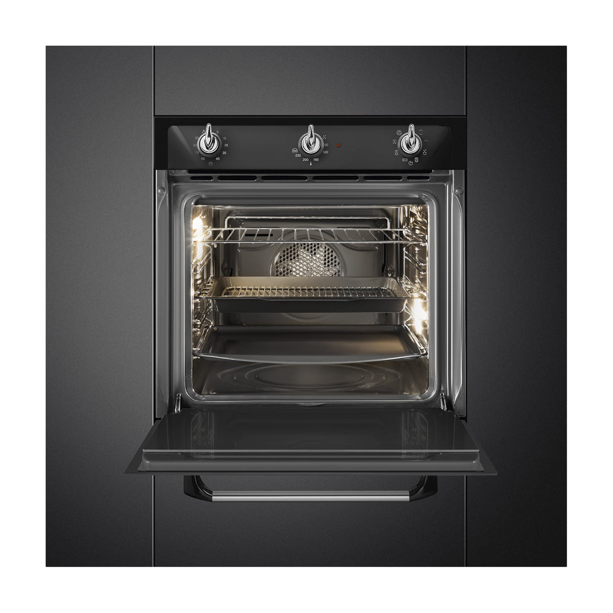 Horno multifunción Smeg SF6905N1 de 70 l con limpieza Vapor Clean
