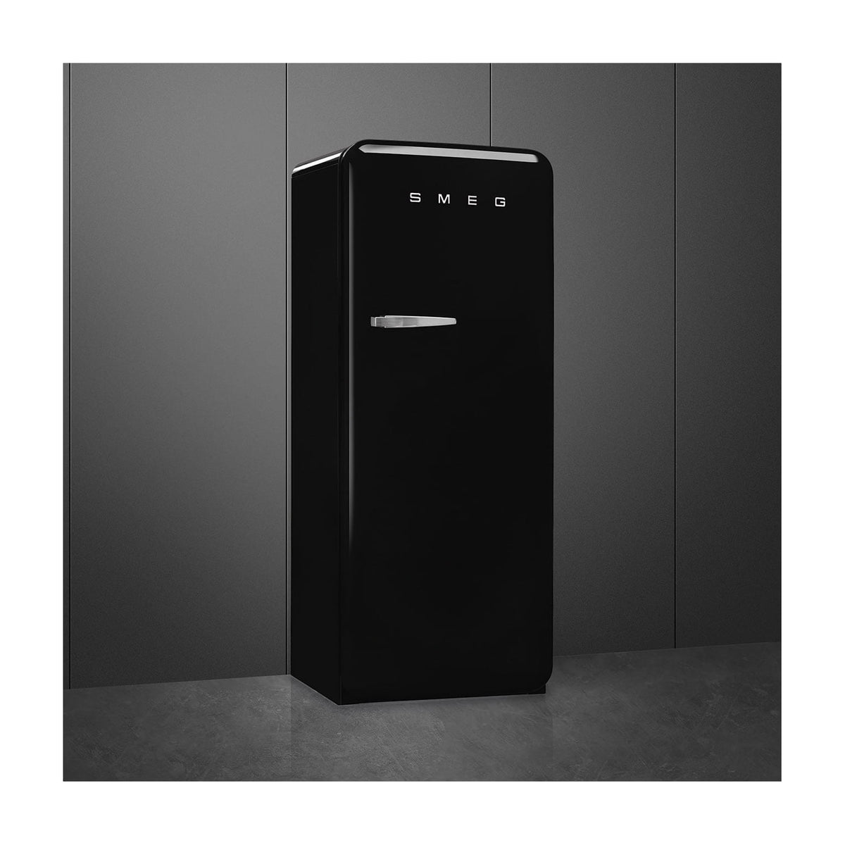 Frigorífico de una puerta Smeg FAB28RBL6 negro, 270 l, clase C