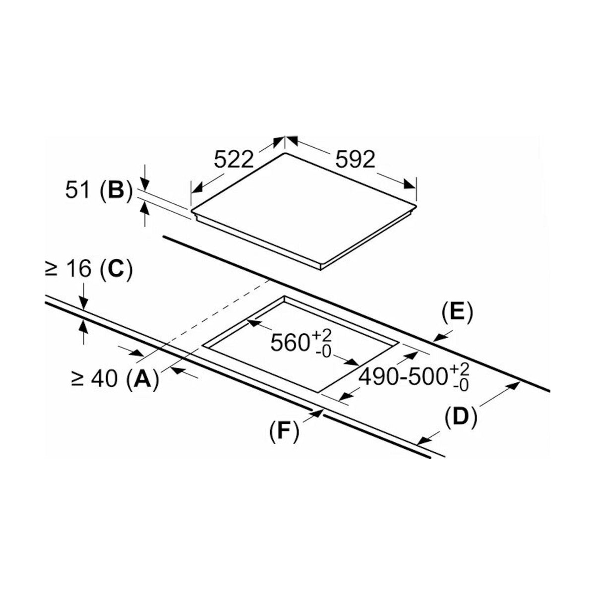 Placa de inducción Balay 3EB864FR de 60 cm y 3 zonas