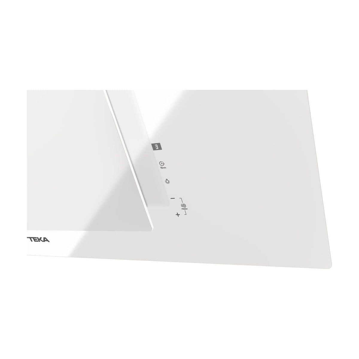 Campana decorativa Teka DVT Pro 98780 TCS WH de 90 cm en cristal blanco
