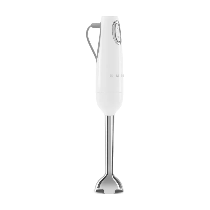 Batidora de mano Smeg HBF03WHEU de 700 W con turbo y accesorios, blanca