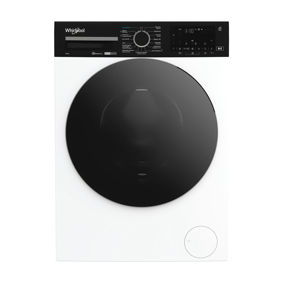Lavadora Whirlpool WPM 07W ADS SPT de 10 kg con AutoDose