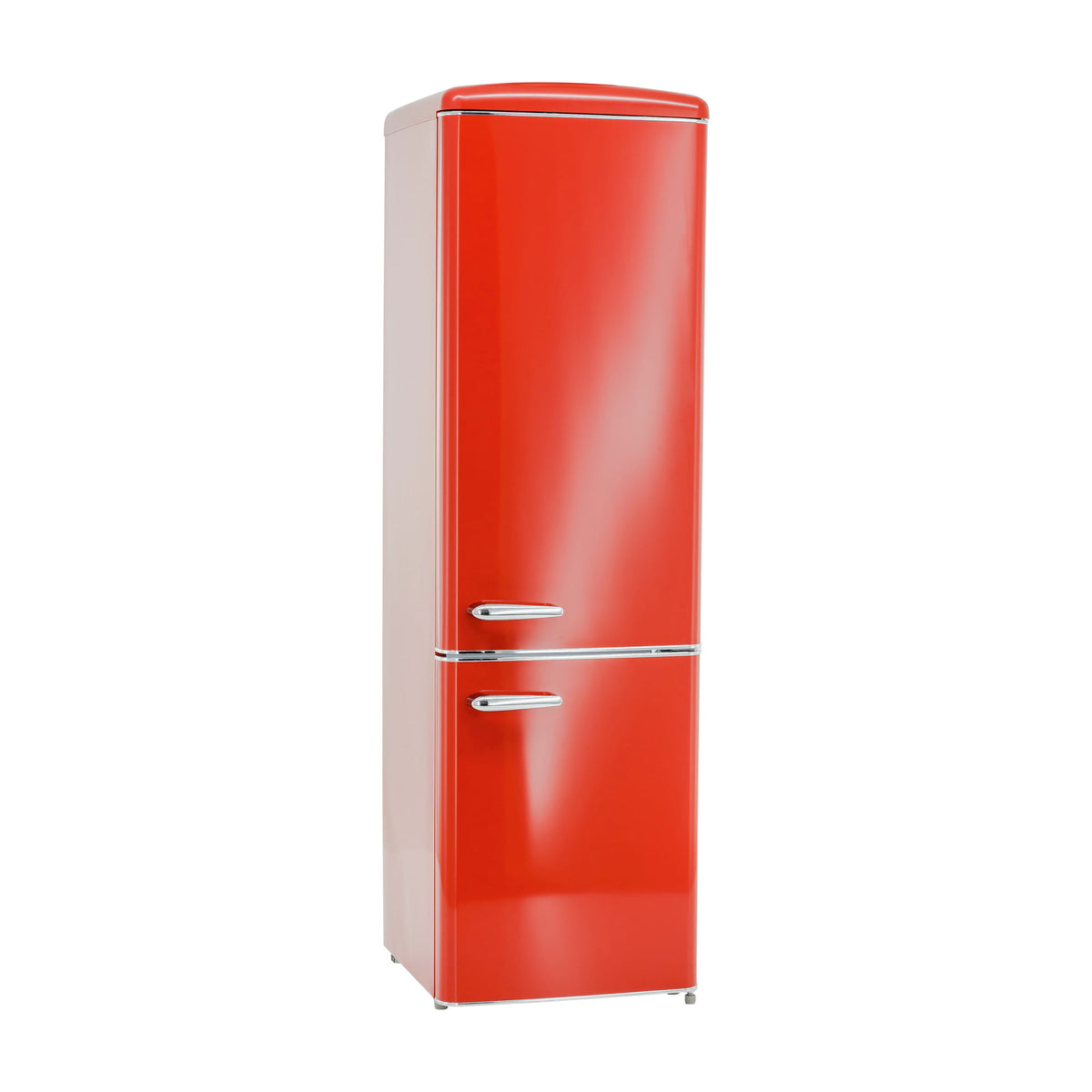 Frigorífico combi Exquisit RKGC250-70-H-160E rot retro rojo, 244 L, clase E