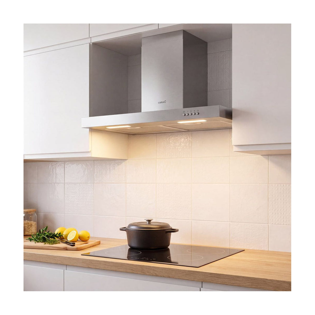 Campana decorativa CATA ST-7010 X de 70 cm, inox y 3 velocidades