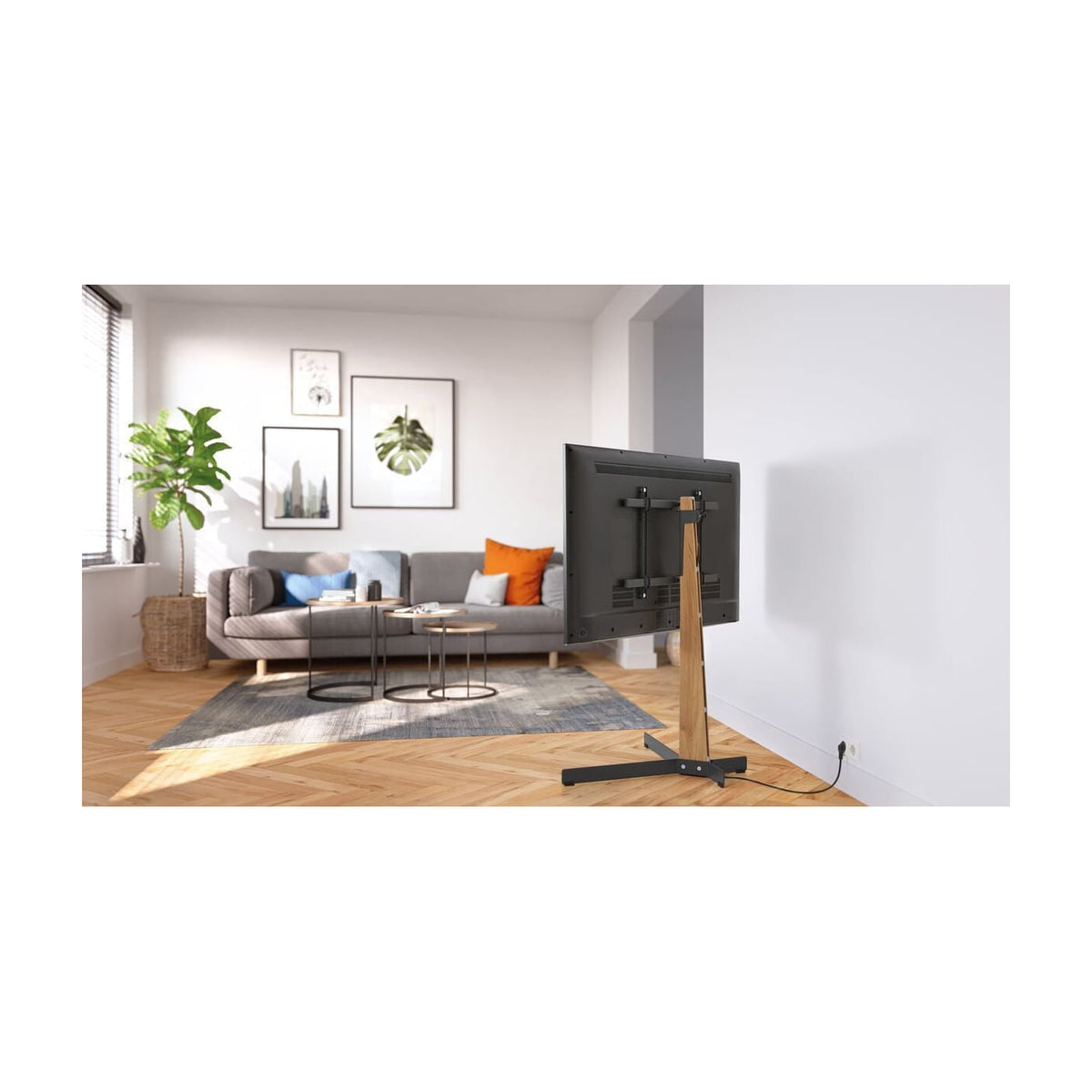 Soporte de pie para TV Vogel's TVS 3695, giro de 90° y altura ajustable