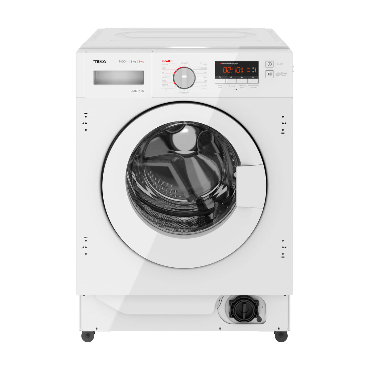 Lavasecadora integrable Teka LSI6 1480 WH, 8/6 kg y 1400 rpm