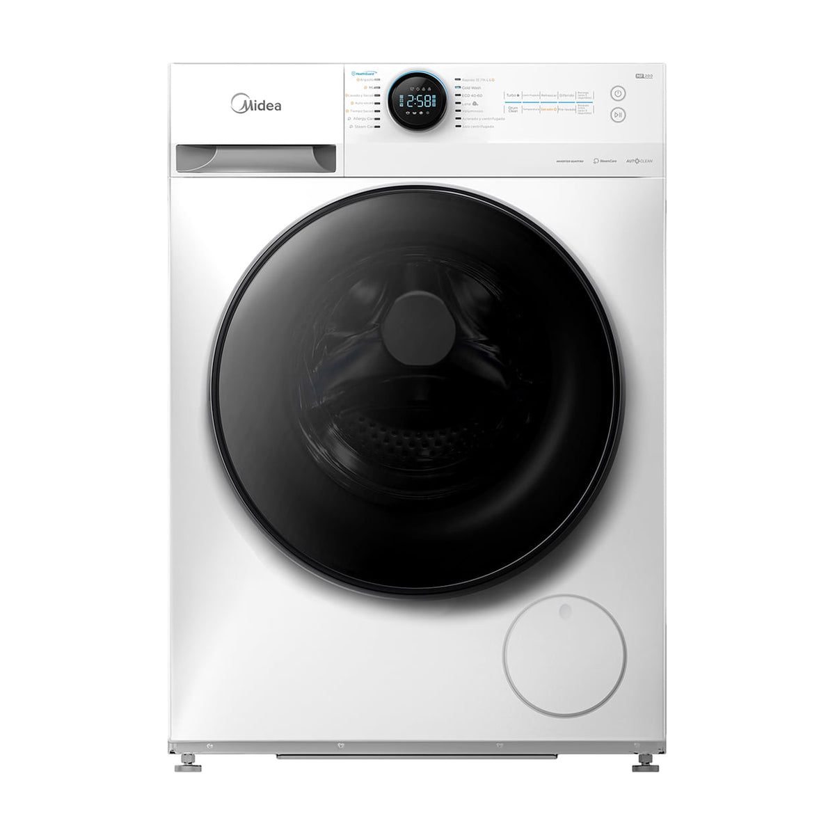 Lavasecadora Midea MF200D80WB/W-ES, 8/6 kg y 1400 rpm