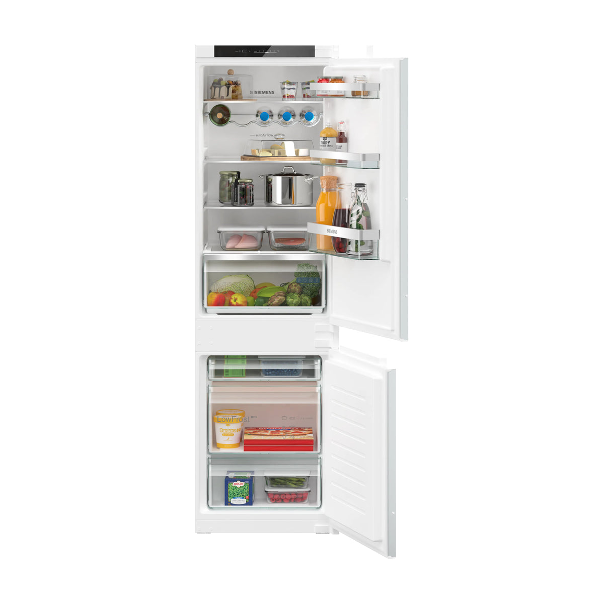 Frigorífico combi integrable Siemens KI86VVSE0, 267 l, lowFrost