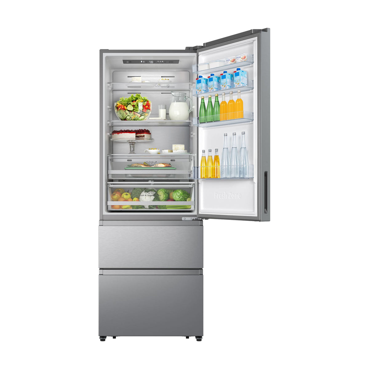 Frigorífico combi Hisense RT641N4AIE de 3 puertas, 493 l y Total No Frost