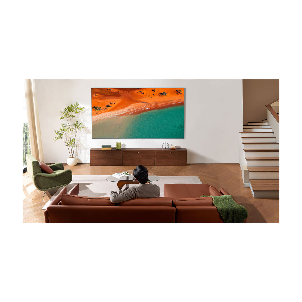 Televisor TCL 98C8K QD-Mini LED de 98 pulgadas, 4K y Google TV