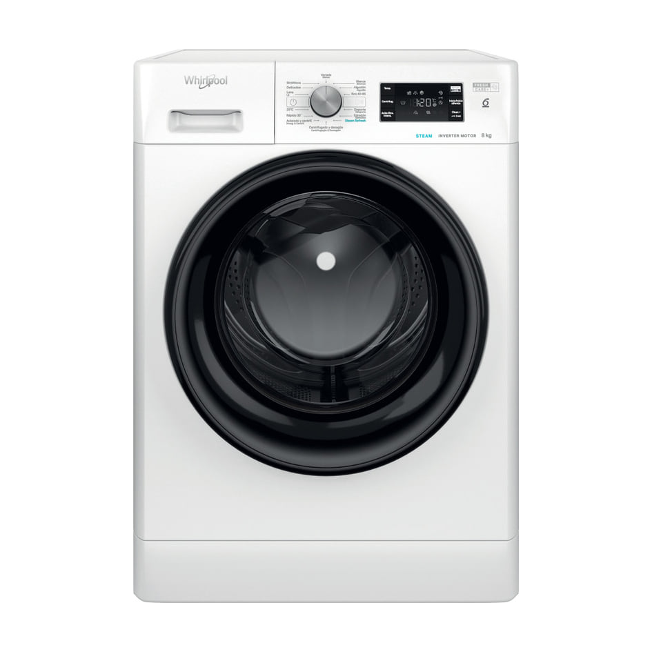 Lavadora Whirlpool FFB 8489 BV SPT de 8 kg y 1400 rpm