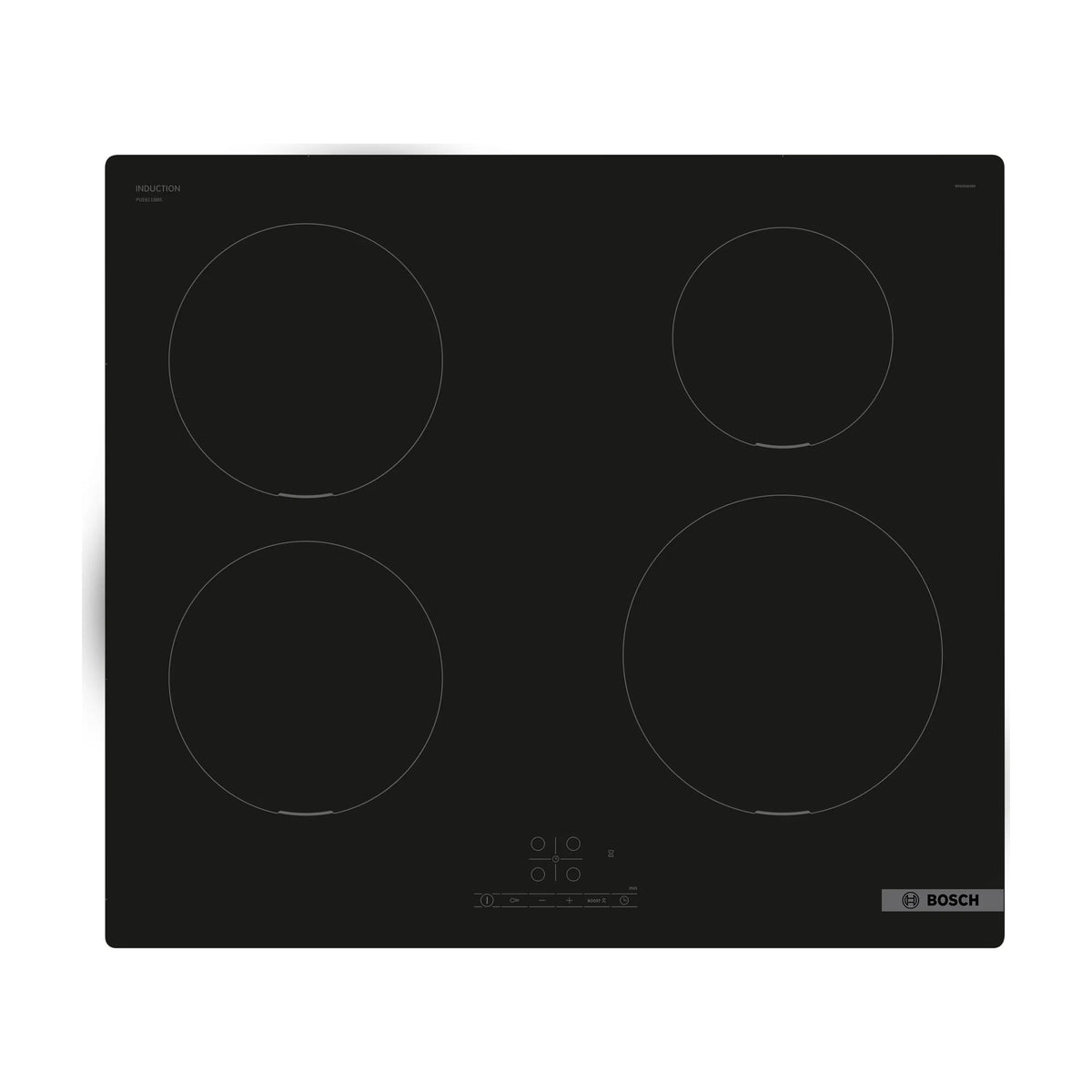 Placa de inducción Bosch PUE611BB5E de 60 cm con 4 zonas