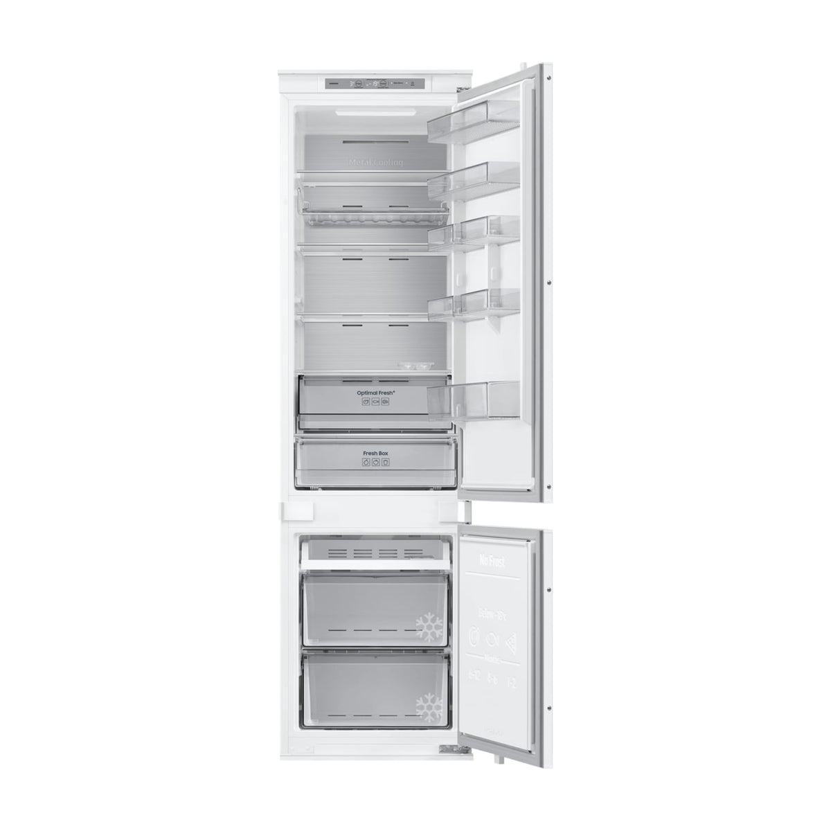 Frigorífico combi Samsung BRB80F30ADS0/EF integrable, 298 l y No Frost