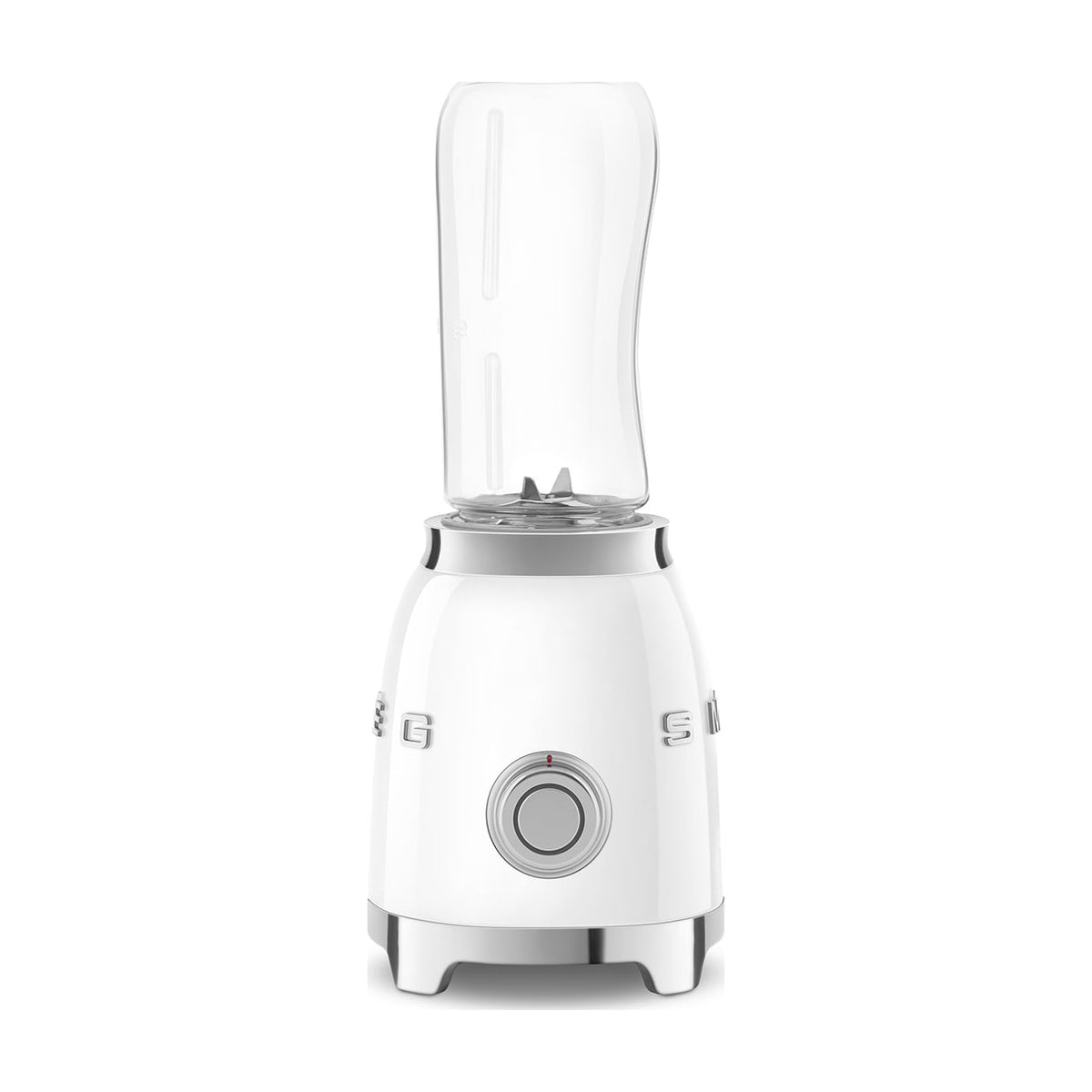 Mini batidora de vaso Smeg PBF01WHEU, 300 W y dos botellas de 600 ml