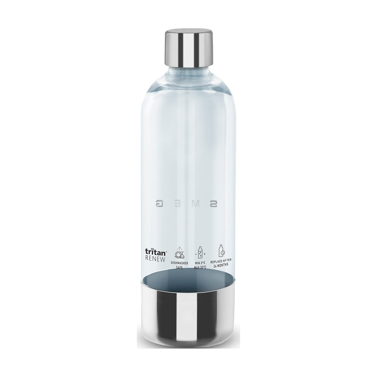 Botella para gasificadora Smeg SKSB01 de 1 l en Tritan Renew, apta para lavavajillas