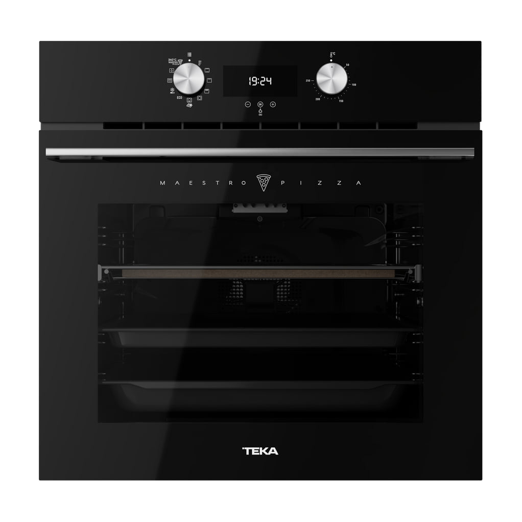 Horno Teka MaestroPizza HLB 8510 P BK pirolítico, 70 l y función pizza a 340 °C