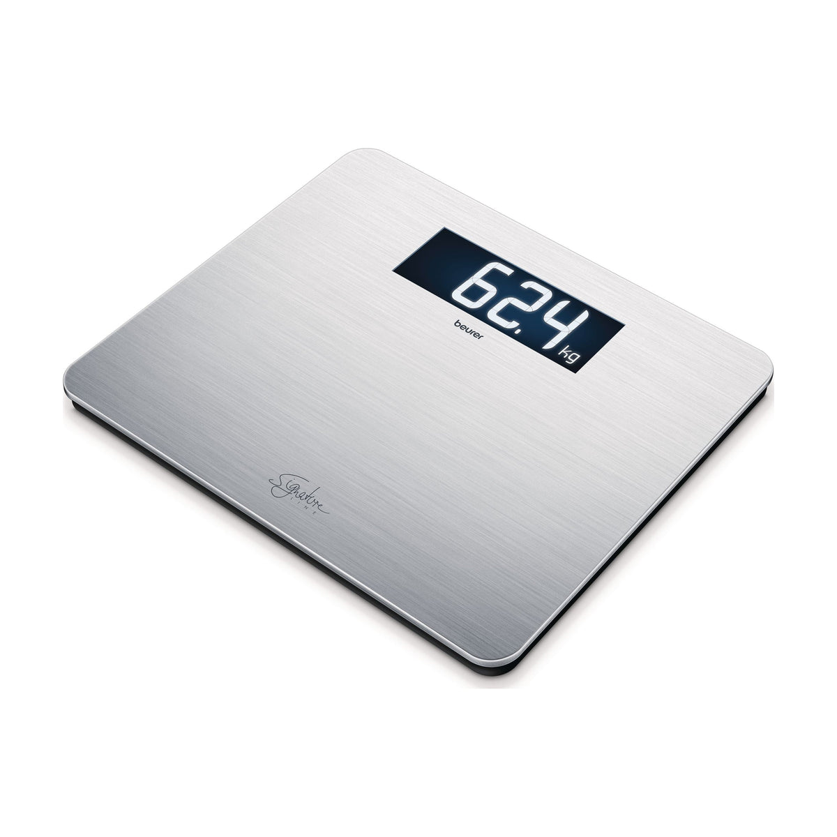 Báscula de baño digital Beurer GS 405 SignatureLine, 200 kg y pantalla XXL